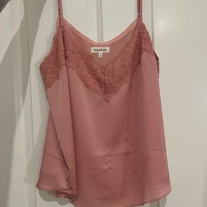 revolve pink lace cami